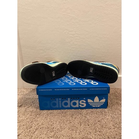 Zelda Bull Airs Size 8 Breath Of The Wild Exclusive And Rear Custom Sneakers HTF main image 5